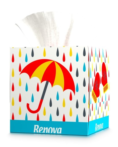 Renova Rain obrúsky na tvár 50 ks
