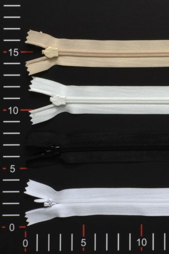 Vnútorný tkaný zips C3 50cm Nude