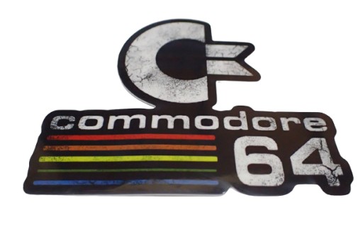 NÁLEPKA COMMODORE 64 NÁLEPKA 8,1 x 6,9 cm