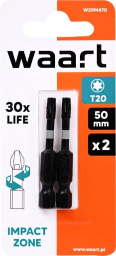 Nárazové bity TORX T20x50mm - 2 ks