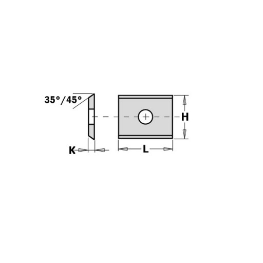 CMT 340122 Náhradná doštička pre HM frézu 40x12x1,5