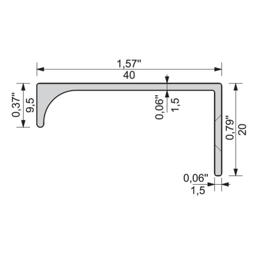KĽÚČKA HRANOVÁ U9 INOX C-30S 150 mm VIZ