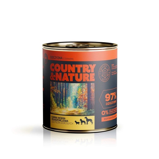 Dr PC Zverina bez obilnín s brusnicami 410g - COUNTRY&NATURE