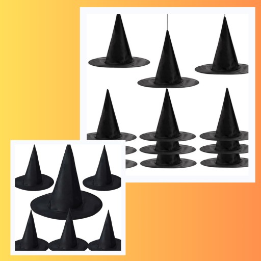 Čarodejnícky klobúčik VEĽKÝ HALLOWEENSKÝ KARNEVAL KARNEVAL ČIERNY 39cm
