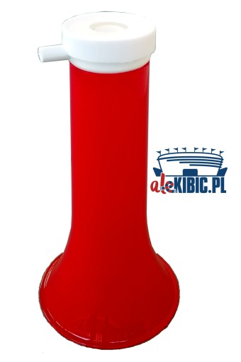 Červeno-biela vejárová trúbka, 55 cm, skladacia, povzbudzujúca