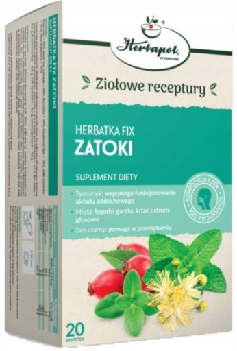 Herbapol Herbal TEA FIX ZATOKI zloženie 6 bylín 20 vrecúšok