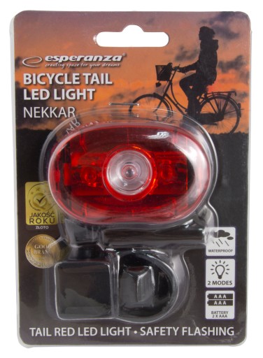 EOT007 LED ZADNÁ BICYKLOVÁ SVETLO, ODOLNÁ NEKKAR
