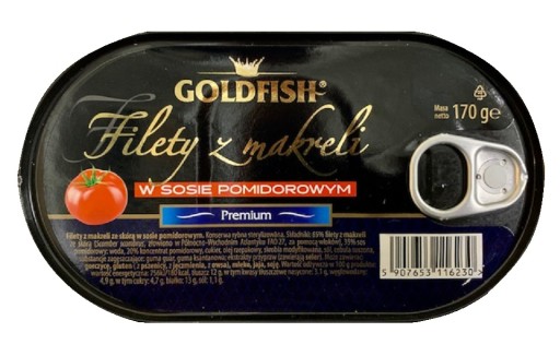 MAKERELOVÉ FILETKY V RAJKOVEJ Omáčke Zlatá rybka 170g