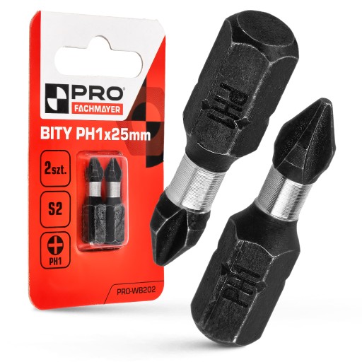 NÁRAZOVÉ HROTY NÁRAZOVÝ BIT SILNÝ SKRUTKOVACÍ BIT PH1 25 MM