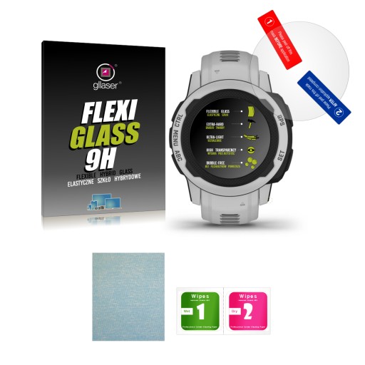 Hybridné sklo Glaser FlexiGlass 9H pre Garmin Instinct 2s / nerozbije sa