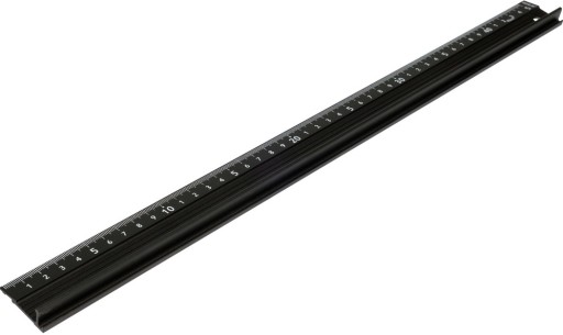 HLINÍKOVÉ PRAVIDLO S OCHRANNÝM PROFILOM A RÚČKOU 30CM