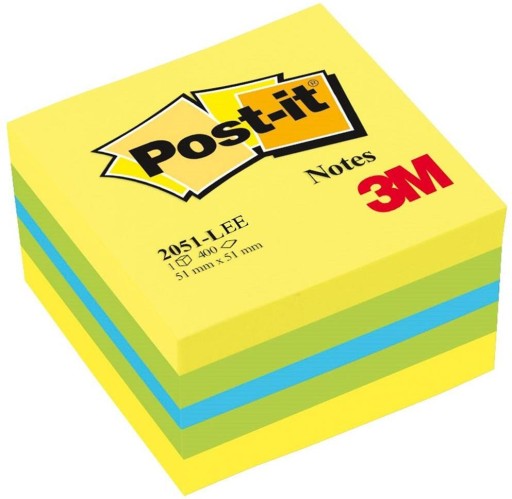 SAMOLEPIACI BLOK 3M POST-IT KOCKY 51x51 50x50 400 ks