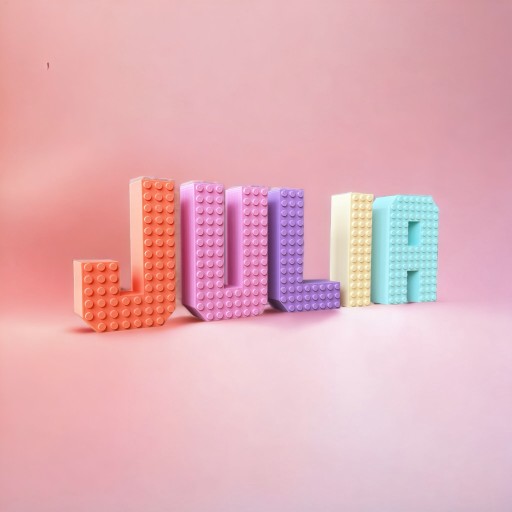 KAJAWIS LETTER 3D Stojace písmená XL v dekorácii miestnosti v štýle LEGO ECO NAME