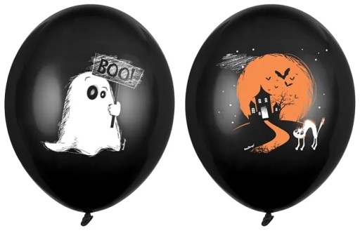 HALLOWEENOVÁ dekorácia - 30 cm balóny HEL!!!