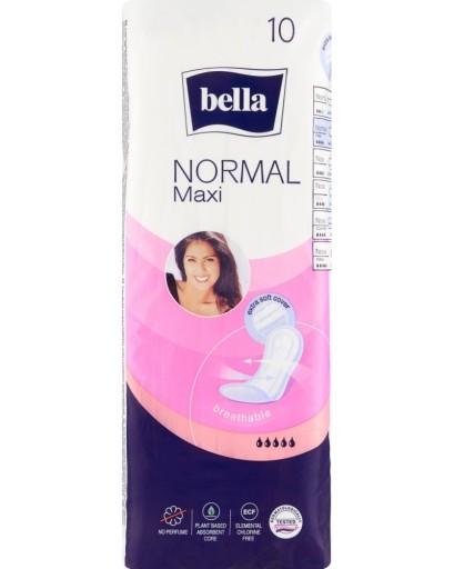 Bella normal Maxi hygienické vložky 10 kusov
