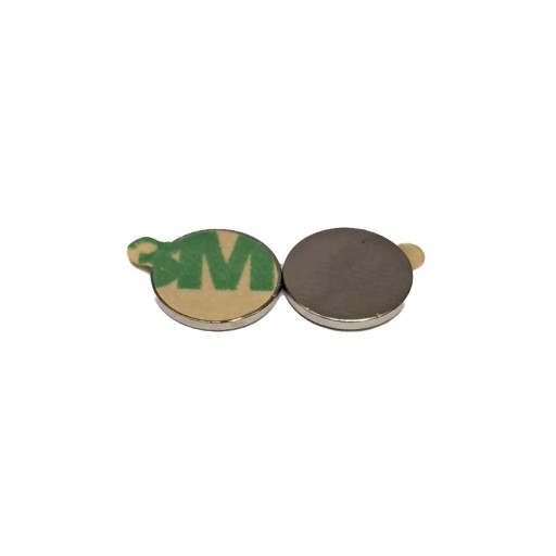 Neodymový magnet 10x1mm s 3M lepiacou páskou 10 ks.