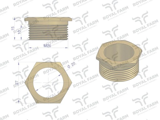 Veko ventilu RF-20909015.200 ROYAL FARM (predané
