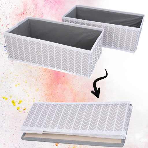ORGANIZÁTOR ZÁSUVKY textilný box, spodná bielizeň, úložný košík 2x