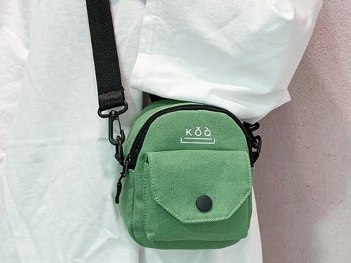 MINI GREEN Taška cez rameno Látkové vrecko