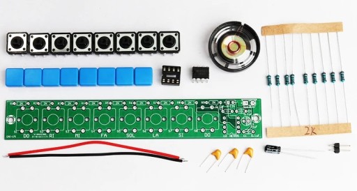 Organ Elektronický klavír DiY, hodiny spájkovania
