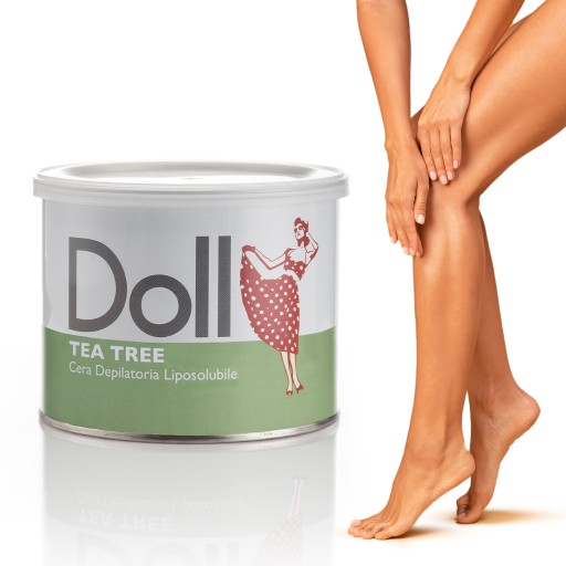 DOLL Xanitalia Depilačný vosk na odstraňovanie chĺpkov v dóze TEA TREE 400 ml