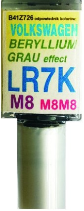 VW LR7K M8M8 BERYLLIUM GRAU FARBA ŠKRABANÁ DOTYK