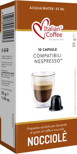 Talianska káva NOCCIOLA| Systém kapsúl Nespresso