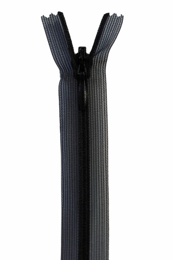 Transp na skrytý zips. C3 25 cm Čierna