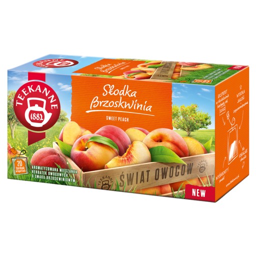 TEEKANNE SWEET PEACH ovocný čaj SWEET PEACH čaj 20 VRECKOV