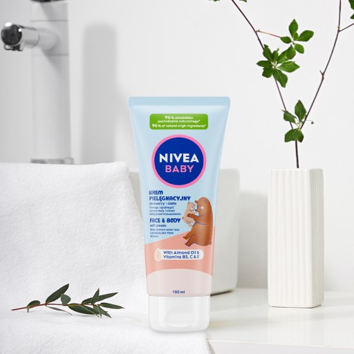 NIVEA BABY Krém pre deti, dojčatá, starostlivosť o tvár, ruky a telo, 100 ml