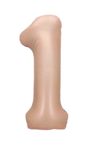 Balón z karamelovej fólie číslo 1 ONE héliový 100cm