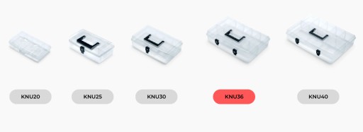 Unibox Nun 359mm x 238mm - priehľadný (KNU36) Kistenberg