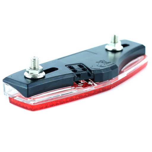 LED dynamo zadné svetlo 50-80 mm s podperou
