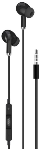 Stereo slúchadlá s mikrofónovým káblom 1,2 m Jack 3,5 káblový 120 cm čierny