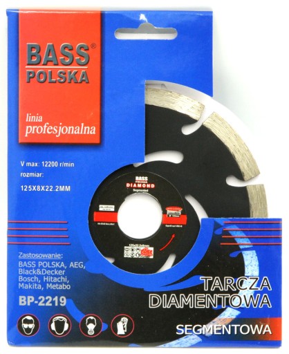 BASOVÝ DIAMANTOVÝ KOTOUČ 125mm PRE TEHLY BETONOVÉ POZÍCIE