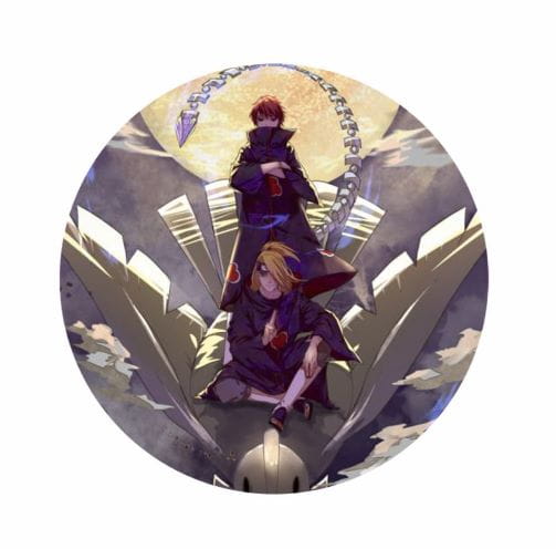 Špendlík Naruto Akatsuki Sasori a Deidara 58 mm