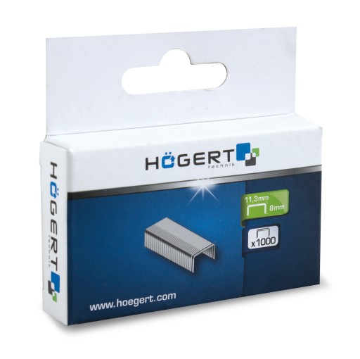 Spony typ J, 8 mm, 11,3 mm, 1000 ks Hogert