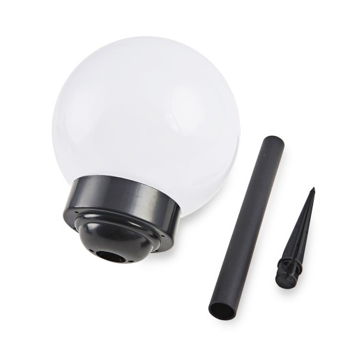 LED záhradné svietidlo SOLAR BALL WHITE 15 cm