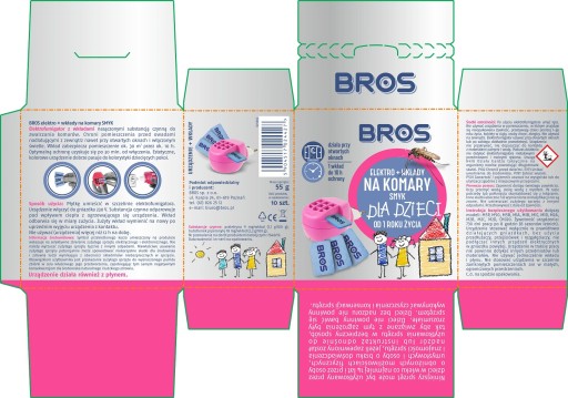 Repelenty proti komárom BROS electro +10 SMYK pre deti