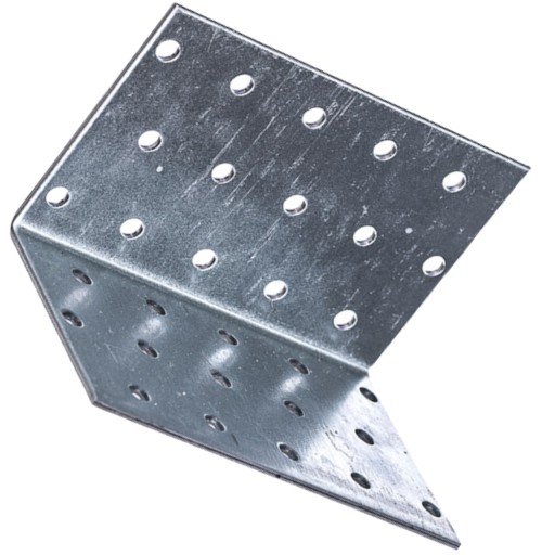 Oceľová uhlová konštrukčná spojka, pozinkovaná, 60x60x100 mm STRONG ANGLE BAR