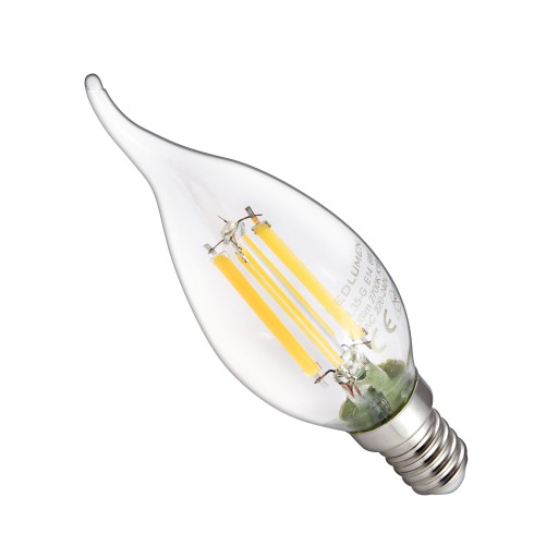 E14 LED SVIEČKOVÁ Žiarovka 6W=60W Vlákno 806lm 360° Dekoratívne bez blikania