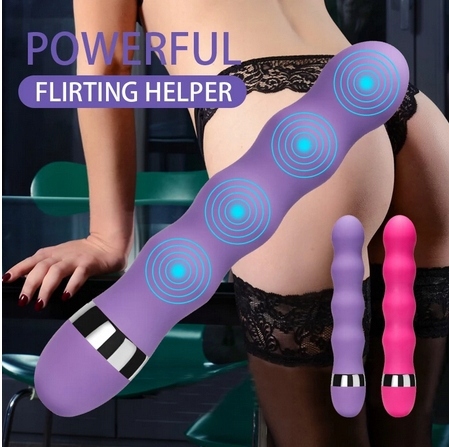 Vibrátor G-Spot análny kolík na klitoris 18,5 cm