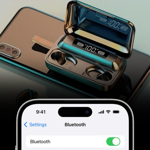 BLUETOOTH 5.1 BEZDRÔTOVÉ SLÚCHADLÁ POWERBANK ŠPORTOVÝ MIKROfón do uší