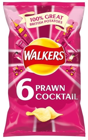 1x 150g WALKERS Lays Shrimp Crisps UK