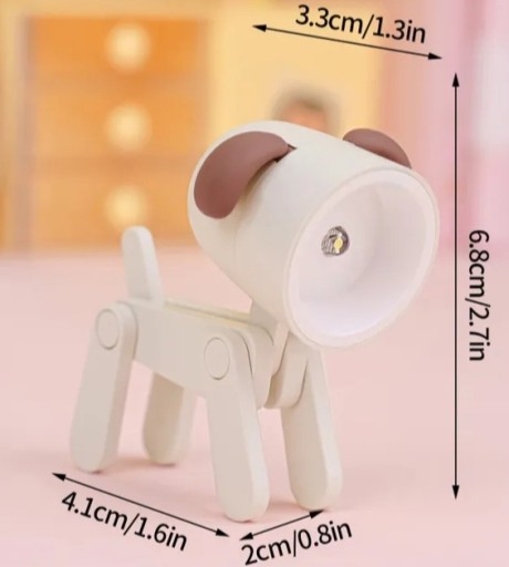 DETSKÉ NOČNÉ SVETLO ROZTOMNÝ PSÍK MINI LED