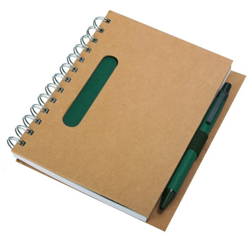 Notebook 120x180/70k Envivo line, zelená/béžová