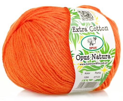 OPUS NATURA EXTRA BAVLNA Č. 1294 ORANŽOVÁ