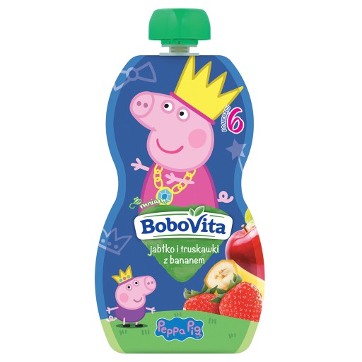 BoboVita Jablko jahoda banán Peppa Pig pena