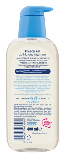 Bambino Upokojujúci gél na intímnu hygienu 400ml