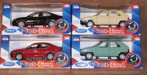 KOVOVÉ AUTO ŠKODA 1:34 OCTAVIA OBĽÚBENÁ FABIA